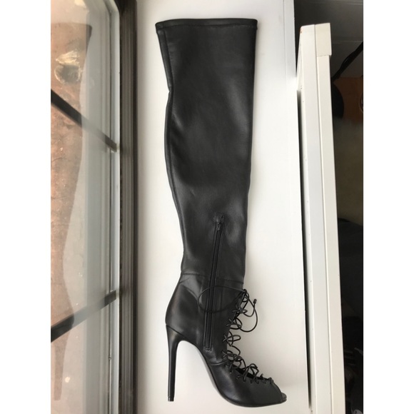 aldo thigh high leather boots